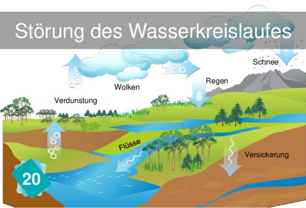 Anstieg der Wassertemperatur