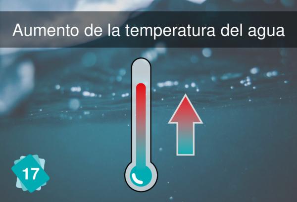 Aumento de la temperatura del agua