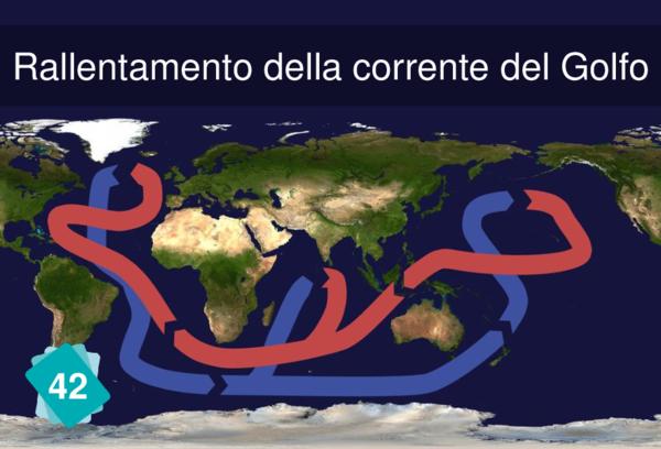 Rallentamento della corrente del Golfo