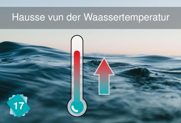 Hausse vun der Waassertemperatur