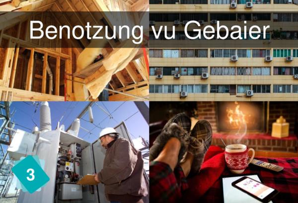 Benotzung vu Gebaier